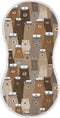 decor gift Cotton Neutral Burp Cloths Easy Care Naughty Ocean Brown Bear Milk Spit