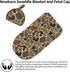 Osvbs Set, Camo Hunting Baby Stuff Newborn Swaddle Blanket with Beanie Soft and Stretchy Baby Blanket Swaddle Sack