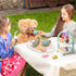 Set 28 Set Playset 2 3 4 5 6 Atoylink Wooden Tea Party for Little Girls Pcs Toddler Tea with Cupcake Stand & Food