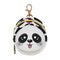 Panda Round Pacifier Storage Case with Zipper, Portable Pacifier Case for Travel,