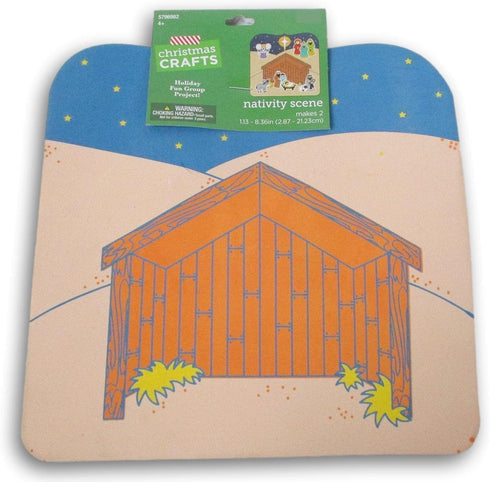 Christmas Crafts Nativity Scene Activity - 20 Pieces Set of 2 Nativity Scenes