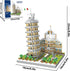 LQPFBSM Set 2500 Leaning Tower of Pisa Micro Mini Building Blocks Italy Architecture Building Kits Famous Landmark