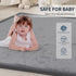 ACOMOPACK 1.3" 39"59" Tummy Baby Play Mat for Floor Thick Memory Foam Play Mat Time Crawling with Non-Slip Bottom