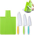 TOVLA JR. Toddler Kitchen Knife and Cutting Board Set, Safe Tools for Ages 3+, Montessori