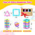 52 3 4 5 6 7 MAGBLOCK Toddler Girl Toys, Magnetic Tiles Pcs, Birthday Gifts for Girls, Macaron Color Magnetic Building