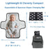 Cute Swan Portable Diaper Changing Mat,Waterproof Foldable Travel Changing Pad,On-The-Go Wipeable Reusable Changing Pad