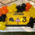 Construction Party Balloon Garland Kit, Construction Birthday Party Supplies Orange Black Yellow Balloon Garland
