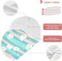 tplaotee 22x11in Cartoon Cute White Sheeps Blue and Pink Stripes Cotton Neutral Burp Cloths Easy Care wash rag