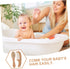 Vaguelly Born Essentials Shampoo Detangler Brush Scalp Scrubber Hair Brush Comb Newborn Hair Soft Bristle Bath Gentle