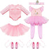 Kajaia 8 Pcs 18 Inch Doll Ballet Ballerina Outfits, Clothes & Accessories with Tutu Dance Dress