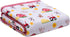 2 Ply Silky Baby Blanket, Reversible to Flannel, Farm Animal Print (Multi-colored, 30 in. x 40 in.) by Baby Starters