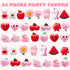 36 Packs JOYIN Valentines Day Mochi Squishy Toys, Stress Relief Fidget Toy, Cute Miniature Novelty Squeeze Toys