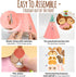 Woodland Themed Christmas Party Hats Making Kit with Chenille Stems & Stickers for DIY Art Craft Home Project