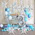 74 PCS Silver Star Balloons, 12 Point Foil Mylar Spike Cone Balloons for Party Decorations, Birthday, Wedding, Baby