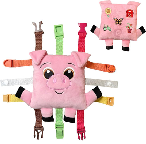 Buckle Toys - Boink Pig - Learning Activity Toy - Develop Fine