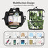 Hsnar Backpack Tropical Leaf Green Waterproof Diaper Bag Large Capacity Baby Bag with Stroller Straps, Multi-Pocket