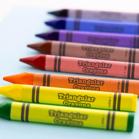 8 BAZIC Products Color Premium Quality Super Jumbo Triangle Crayon
