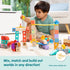 Set (54 Melissa & Doug Blockables Vehicles Snap and Play, Mix and Match Connectable Wooden Building Blocks Play Toy