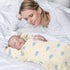 0-3 2-Way Organic Cotton Transitional Baby Swaddling Sack Soft with Arms Up & Sleeves Months, Mitten Cuffs, Zipper