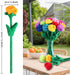 ZJoey 18 12.6 Inch 2026 Friends(18 Pcs Plush Rose Flower Stuffed Bendable Stems Plush Bouquet Toy Soft Floral