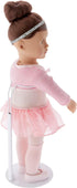 Plymor Adjustable Doll Stand - White, Fits 15 to 21 Inch Dolls, Waist 3 to 4 Inches Wide, Pack of 3