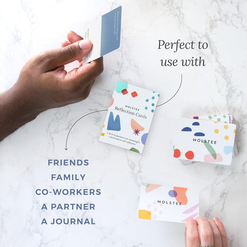 Holstee Reflection Cards, A Deck of 100+ Questions for Meaningful Connections and Conversations