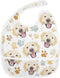 IHCVHQX Baby Feeding Bibs for Boys Girls Golden Retriever Dog Faces and Paw