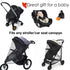 MARLIFER 97% Stroller Sun Shade - Universal Stroller Sun Shade for Travel Strollers, Jogging Strollers; Baby