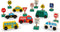 Melissa & Doug 6 Cars and 9 Traffic Signs Wooden Vehicles Set