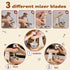 Toywoo Sets Set 3+ Wooden Toy Mixer for Kids Play Kitchen Accessories Wooden Play Food with Whisk,Traditional
