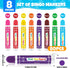 80 8 Crafts10 FUMILE Pcs Dot Markers Bulk, Colors Bingo Daubers Bulk for Toddlers,Washable Bingo Markers,Bingo