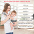 6-40 lbs Adjustable One Shoulder Baby Carrier for Infant, Lightweight Breathable Mesh Baby Hip Carrier Portable Baby