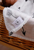 Muslin Swaddle Blanket, 2 Pack Unisex Soft Silky Gender Neutral Receiving Blanket, 47 x 47 Inches, Black and White