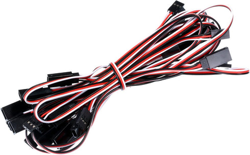 Tecunite 20 Pieces 3-pin Servo Extension Cable, Female to Male RC Servo Connectors, 5 Sizes