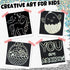 ZMLM 165 Holographic Silver Scratch Mini Art Notes, Magic Scratch Paper Art Card Toy for Kids Birthday Party