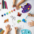 Funto Animal Painting Kit for Kids, 27 PCS Arts and Crafts Set, Paint Your Own Figurines with Magnet