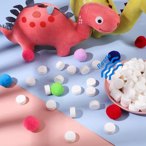 100 Cat(11 22 mm) Skylety Pcs Toy Rattle Box Repair Pet Noise Maker Insert Rattle Inserts for Pet Toys Plastic Ring Box