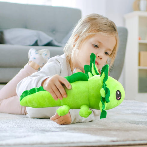 Axolotl Plush Toy, 14" Stuffed Animal, Salamander Doll Gifts for Boys Girls Birthday