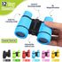 Liliful 12 Sets Kids Binoculars and Compass Play Set - Shockproof High Resolution Binoculars for Outdoor Activities