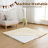 YKiMi Floor,1.3" 50" 50" Tummy Baby Play Mat for Thick Soft Foam Playpen Mat with Removable Washable Cover,Waterproof