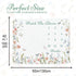 Bohemian Floral Baby Growth Blanket for Boys - Monthly Milestone Photography Prop