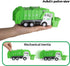 Toy Vehicles Set 3 Pack, Sanitation Truck Model with 8 Signposts, Friction Power for Boys Age 3+