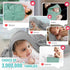 MIGIOL Muslin Hooded Baby Towel, Soft Cotton, Sage Green