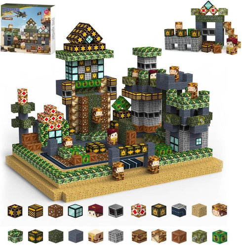 Dazhshun 100PCS Magnetic Blocks,Magnetic Building Blocks,Magnet Cubes for Kids Toys,Sensory STEM Building Toys