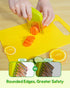 26 Set, Set 4+ Pcs Kids Knife Montessori Kitchen Tools for Toddlers' Real Cooking, BPA Free Knife Includes Crinkle