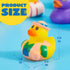15 Summer JOYIN Pcs Rubber Ducks, Random Assortment Ducks Bulk with Mesh Carry Bag, Mini Rubber Duckies for Baby Bath
