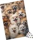 Jigsaw Puzzle 1000 Piece for Adults Pomeranian Dogs Puppy,Cute Animal Wooden Puzzles for Youth Children Home Decor Funny Game Best Gift Preschool Toys