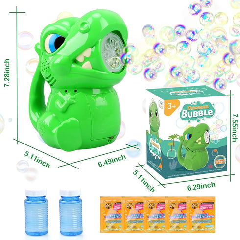 Dinosaur Bubble Machine for Kids Ages 4-8, Bubbles Toys Gift for Boys & Girls, Outdoor Fun for 3-8 Years Old