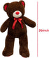 Huge Teddy Bear Stuffed Animal - Giant Plush Teddy Bear with Red Ribbon Bow, 36 inch Chocolate