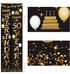 2 Pieces 50th Birthday Party Decorations, Cheers to 50 Years Banner and Welcome Porch Sign